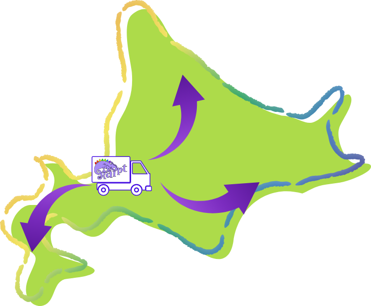 Raiptは札幌はもちろん道内どこでも全域対応！